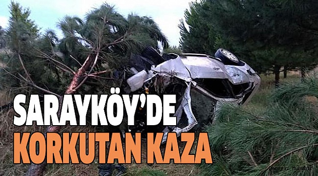 DENİZLİ-İZMİR YOLUNDA KAZA: 3 YARALI