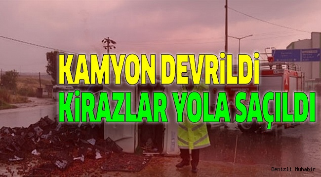 KAMYON SÜRÜCÜSÜ HAFİF YARALANDI