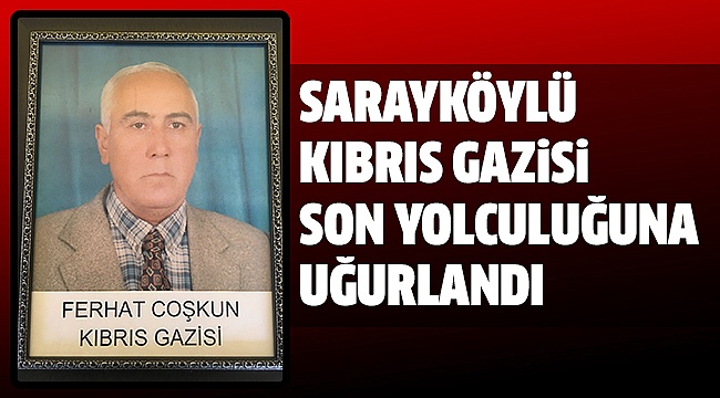 KIBRIS GAZİSİ COŞKUN TOPRAĞA VERİLDİ