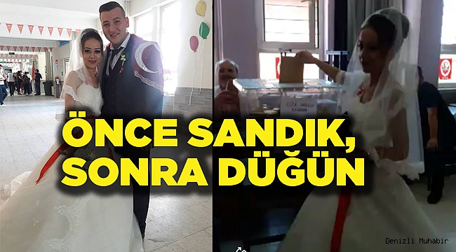 ÖNCE SANDIK, SONRA DÜĞÜN
