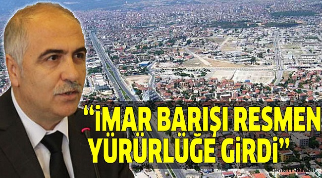 VALİ KARAHAN İMAR BARIŞINI ANLATTI