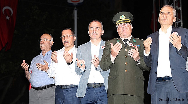 15 TEMMUZ DEMOKRASİ GÜNÜ’NDE ŞEHİTLER ANILDI