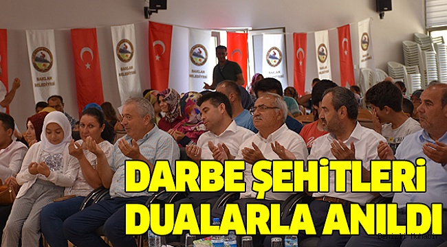 BAKLAN’DA 15 TEMMUZ ETKİNLİĞİ
