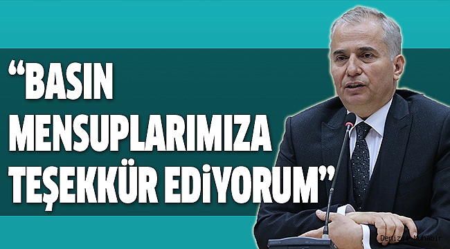 BAŞKAN ZOLAN'DAN BASIN BAYRAMI MESAJI