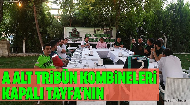 KAPALI TAYFA’DAN DENİZLİSPOR’A BÜYÜK DESTEK