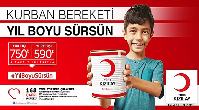 KIZILAY DENİZLİ KURBAN VEKALETİ ALMAYA BAŞLADI