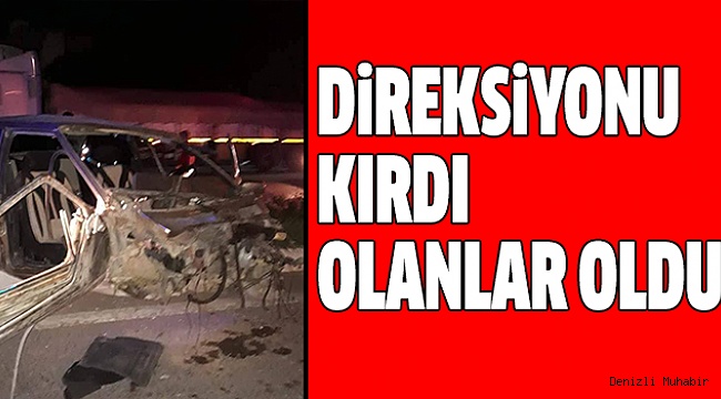 SEVİNDİK’TE KAZA: 2 AĞIR YARALI