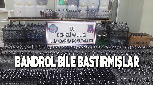 Tavas’ da kaçak içki operasyonu