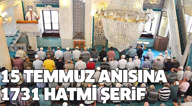 YENİ CAMİİ’DE 15 TEMMUZ ÖZEL PROGRAMI