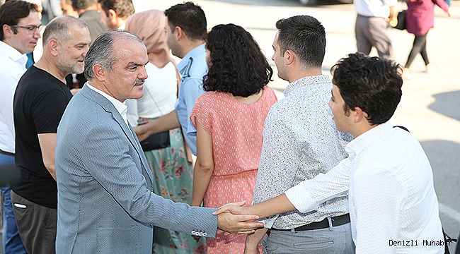 BAŞKAN GÜRLESİN, PERSONELLE BAYRAMLAŞTI