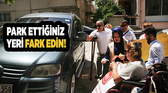 Denizli’de engelli vatandaşlardan çıkartmalı protesto
