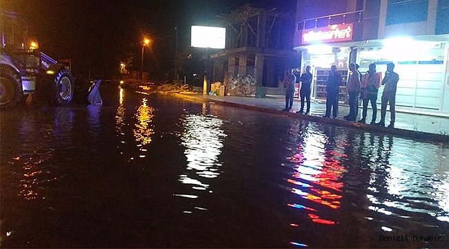 Denizli’de sağanak yağış