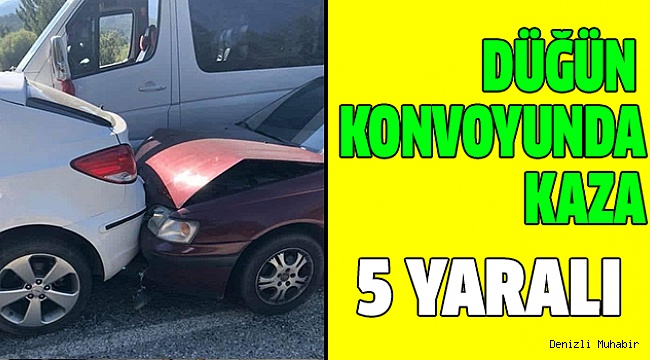 DÜĞÜN KONVOYUNDA FACİADAN DÖNÜLDÜ