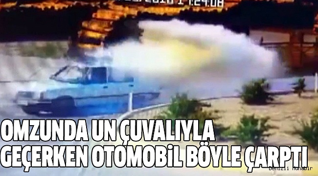 GÖRENLERİ DEHŞETE DÜŞÜREN KAZA GÜVENLİK KAMERASINDA
