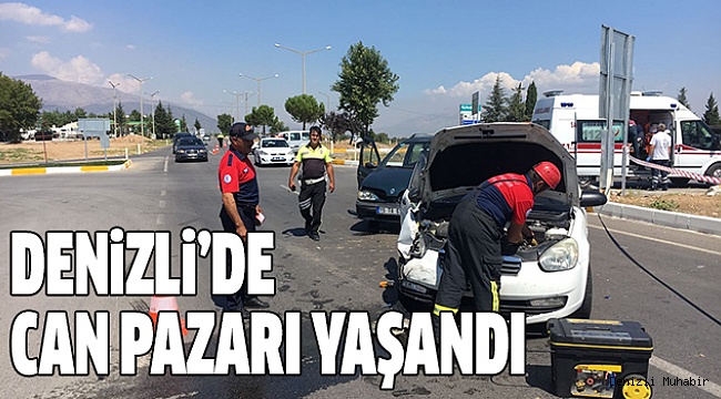 İKİ ARAÇ ÇARPIŞTI 6 YARALI
