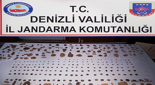 Jandarma 422 parça tarihi eser ele geçirdi