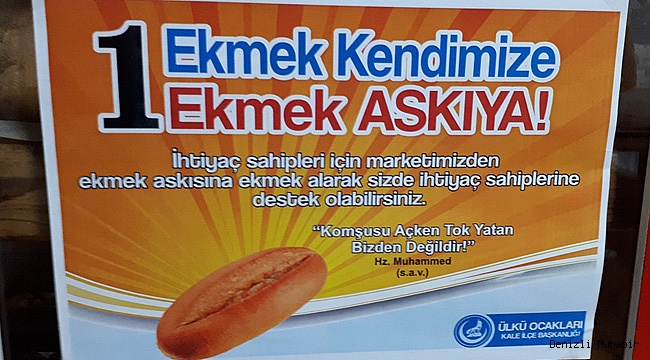Kale'de "Askıda Ekmek" projesi