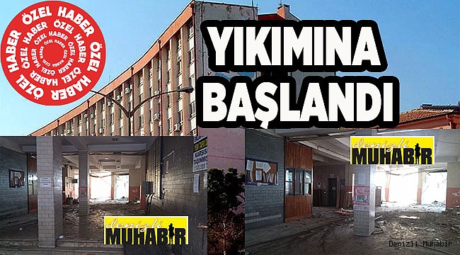 ÖZEL İDARE İŞHANININ YIKIMINA BAŞLANDI