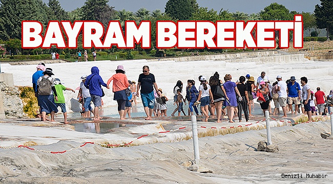 Pamukkale’de bayram bereketi