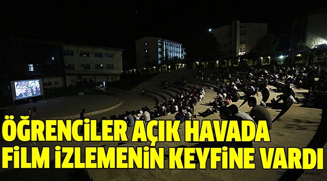 PAÜ’DEN AÇIK HAVA SİNEMASI ETKİNLİĞİ