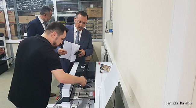 BAĞ PAÜ DİJİTAL BASKI MERKEZİ’Nİ ZİYARET ETTİ