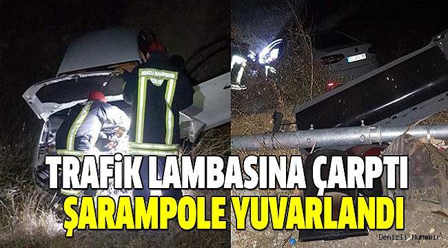 DENİZLİ-ACIPAYAM YOLUNDA KAZA