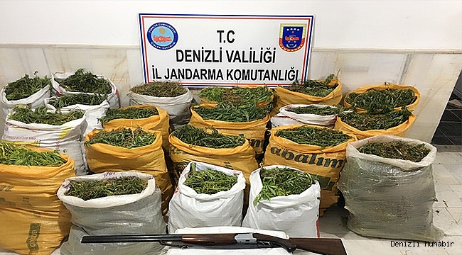 Denizli'de 156 kilo esrar ele geçirildi