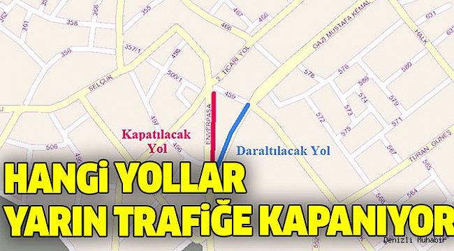 GAZİ VE ENVERPAŞA CADDESİ DARALIYOR