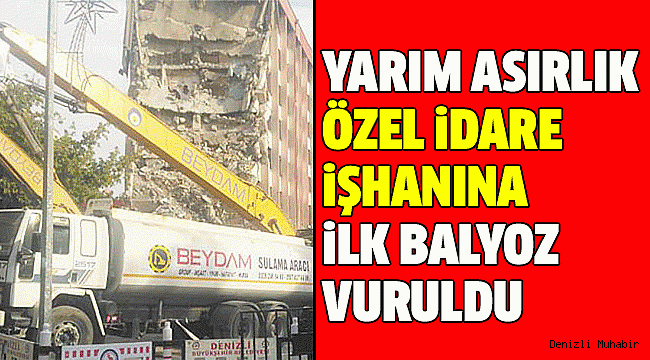 HURDA SÖKÜMÜ BİTTİ YIKIM BAŞLADI