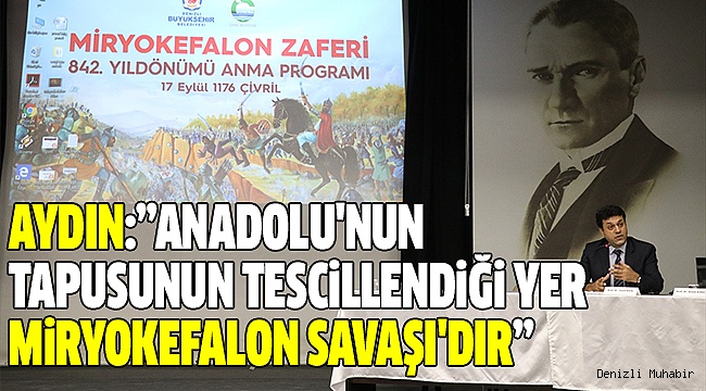 MİRYOKEFALON ZAFERİ'Nİ ANMA PROGRAMI