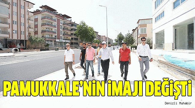 PAMUKKALE'DE CADDE VE SOKAKLAR GÜZELLEŞTİ