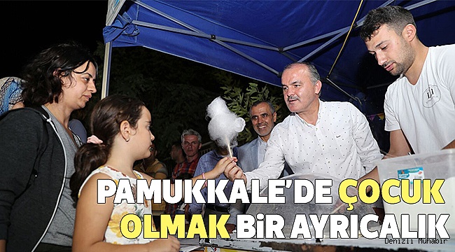PAMUKKALE İLE ÇOCUKLAR SEVİNMEYE DEVAM EDİYOR