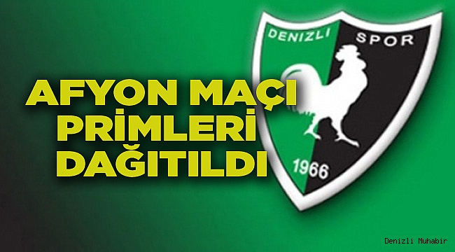 AFYON MAÇI PRİMLERİ ÖDENDİ