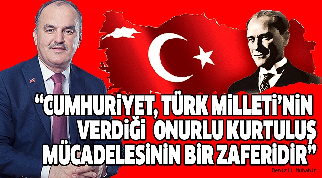 BAŞKAN GÜRLESİN'DEN CUMHURİYET BAYRAMI MESAJI