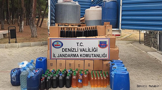 ÇAL’DA KAÇAK İÇKİ OPERASYONU