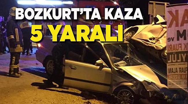 Denizli'de trafik kazası: 5 yaralı