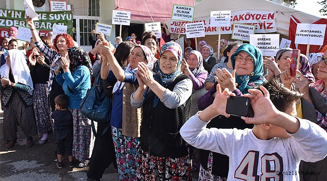 Eylemciler, JES yapımına tepki gösterdi
