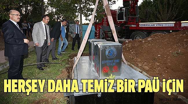 PAÜ’DE ÇÖPLER ARTIK YERALTINDA