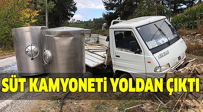 SÜT TANKLARI YOLA DÜŞTÜ
