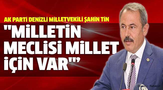 TİN’DEN YASAMA YILI MESAJI