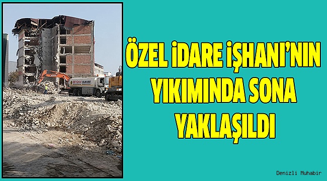 YIKIMIN BU HAFTA BİTMESİ BEKLENİYOR