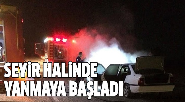 ACIPAYAM’DA ARAÇ YANGINI