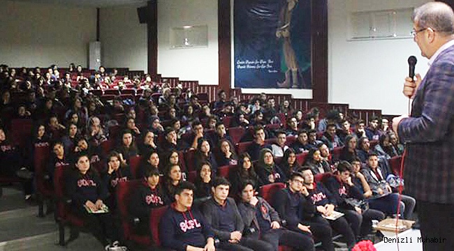 BAŞKAN GÜVEN ÖĞRENCİLERLE SÖYLEŞTİ