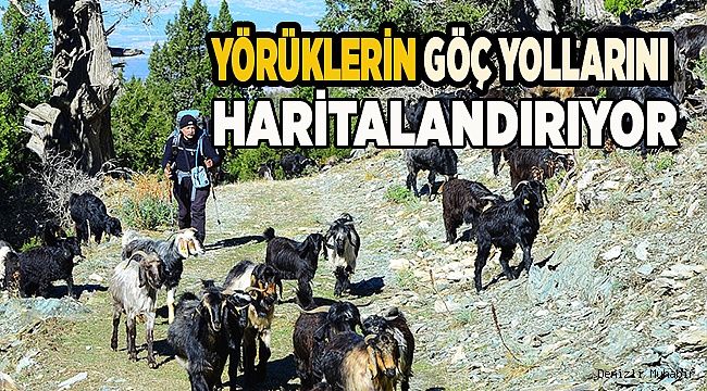 Birlikte yürüdüğü Yörüklerin göç yollarını haritalandırıyor