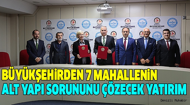 BÜYÜKŞEHİR'DEN ALT YAPIDA DEV BİR YATIRIM DAHA