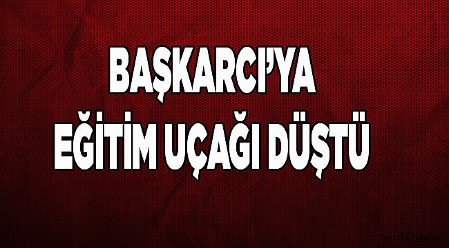 DENİZLİ'DE UÇAK DÜŞTÜ