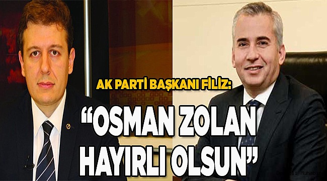 FİLİZ, ZOLAN'I TEBRİK ETTİ