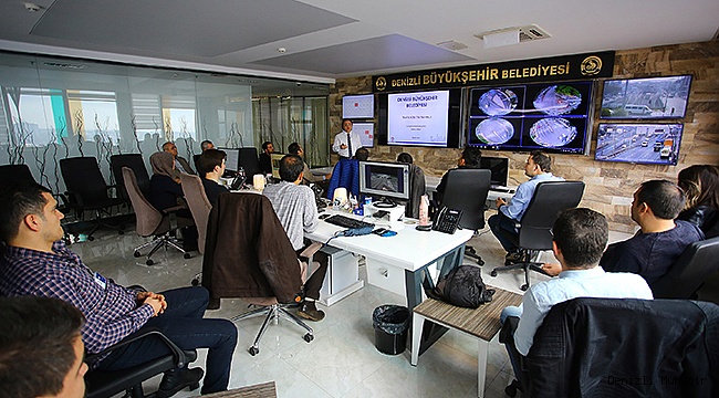 İMO’DAN BÜYÜKŞEHİR TRAFİK YÖNETİM MERKEZİ’NE ZİYARET
