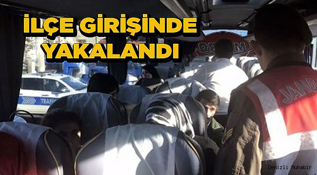 Jandarma  otobüste yakaladı