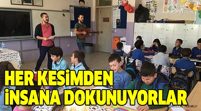 ÖĞRETMEN ADAYLARI HAYATLARA DOKUNUYOR
